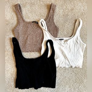 3pk Crop Tanks